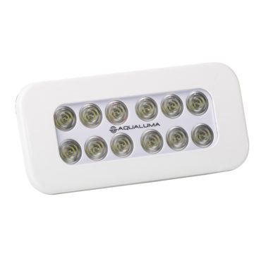 Aqualuma Flush Mount Spreader Light 12 LED - White Bezel [SL12FMW]