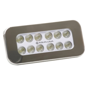 Aqualuma Flush Mount Spreader Light 12 LED - Stainless Steel Bezel [SL12FMS]