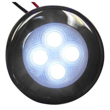 Aqua Signal Bogota 4 LED Round Light - White LED w/Stainless Steel Housing [16404-7]