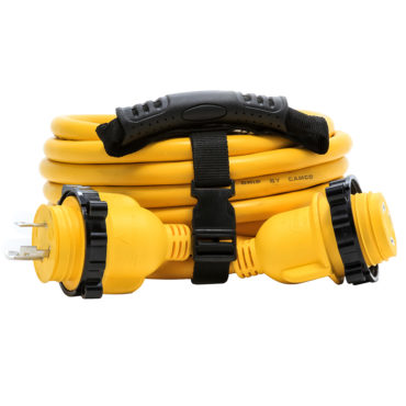 Camco 30 Amp Power Grip Marine Extension Cord - 25 M-Locking/F-Locking Adapter [55611]